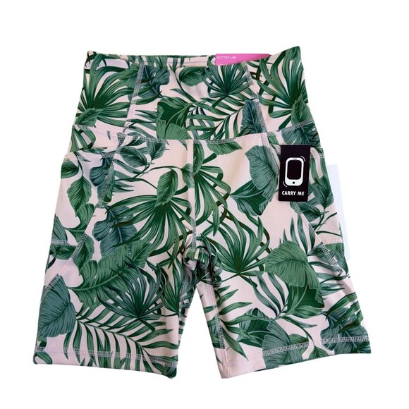 Gottex Women’s Green Leaf Print High-Waist Shorts With Pockets Size S - New - Picture 1 of 9